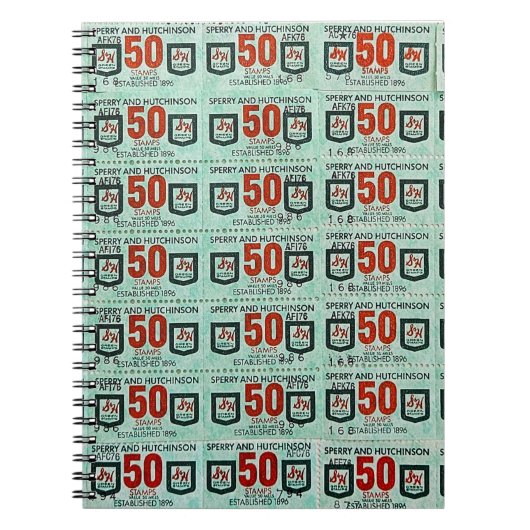 Oude groene strepen notitieboek (Voorkant)