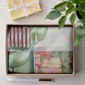 Oude groene truck met feestelijke dennen en Cadeau Tissuepapier (Geschenk)