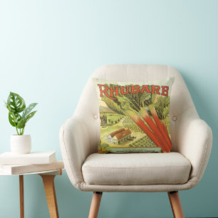 Oude Groentebliklabel Kunst, Rabarberboerderij Kussen
