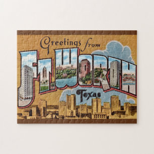 Oude Groet Fort Worth TX Legpuzzel