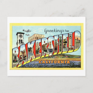 Oude groeten uit Bakersfield, Californië, Briefkaart