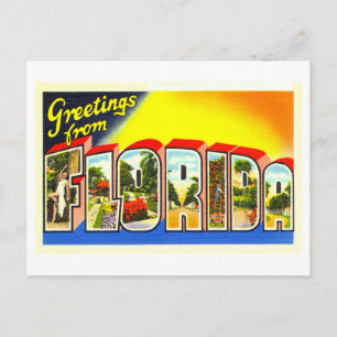 Oude Groeten uit Florida Briefkaart
