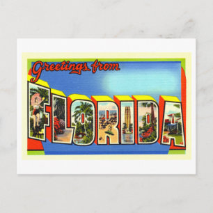 Oude Groeten uit Florida Briefkaart