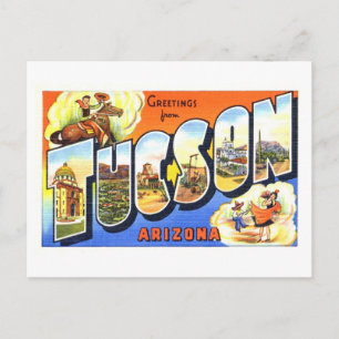 Oude groeten uit Tucson, Arizona Briefkaart