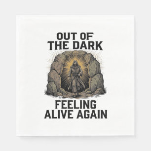 Oude Grotten Revival Gravure Shirt Ontwerp_1 Servet