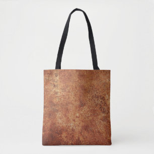 Oude Grunge rustieke metalen textuur Draagtas
