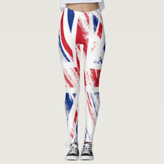 Oude Grunge Verenigd Koninkrijk Vlag Leggings