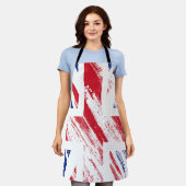 Oude Grunge Vlag van Groot-Brittannië Schort (Gedragen)