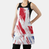 Oude Grunge Vlag van Groot-Brittannië Schort (Insitu)