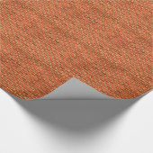 Oude Grungy Red Oranje Brick Wall Facade Structuur Cadeaupapier (Hoek)
