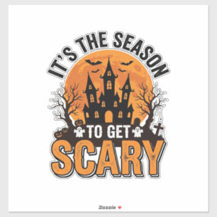 Oude Halloween Angstaanjagend Seizoen Geheime Kast Sticker