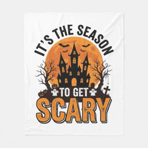 Oude Halloween Angstaanval Seizoen Geheime Kasteel Fleece Deken
