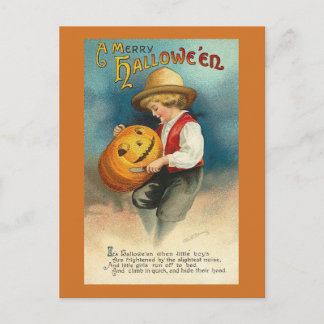 Oude Halloween-ansichtkaart Briefkaart