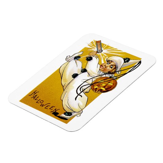 Oude Halloween-clown Magneet (Linkerzijde)