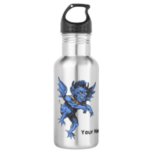 Oude Halloween, eng beestachtig waterspuwer demon Waterfles