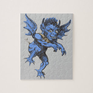 Oude Halloween, eng gargoyle-demon Legpuzzel