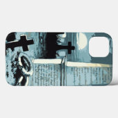 Oude Halloween, enge begraafplaats met graven Case-Mate iPhone Case (Achterkant (horizontaal))