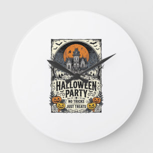 Oude Halloween-feest Geen Streken Alleen Snoepjes Grote Klok