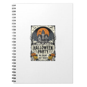 Oude Halloween-feest Geen Streken Alleen Snoepjes Notitieboek