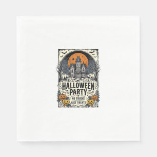 Oude Halloween-feest Geen Streken Alleen Snoepjes  Servet
