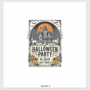 Oude Halloween-feest Geen Streken Alleen Snoepjes  Sticker