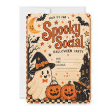 Oude Halloween-feest uitnodiging | Spooky Social