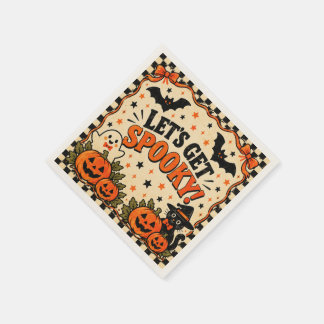 Oude Halloween-feestservetten | Laten we eng doen Servet