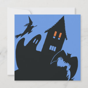 Oude Halloween, Griezelen van een Spookhuis en Hek Kaart
