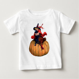 Oude Halloween Heks, Kat en Pompoen