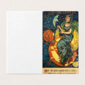 Oude Halloween heks poster Kaart (Buitenkant ongevouwen)