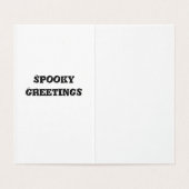 Oude Halloween heks poster Kaart (Binnenkant ongevouwen)