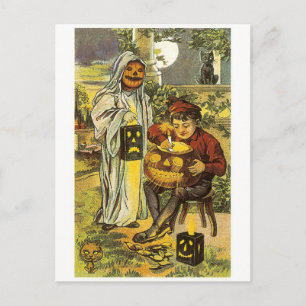 Oude halloween, Jack-o'-lantaarn Briefkaart