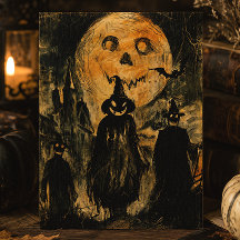Oude Halloween Jack O Lantern Griezelen Horrorscèn