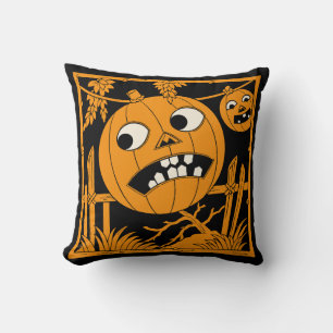Oude Halloween Jack O'Lantern Worp Kussen