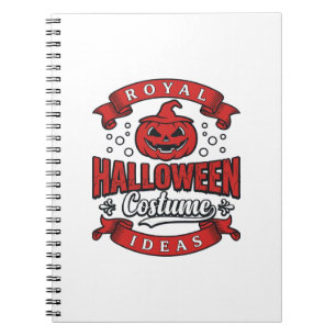Oude Halloween Kostuum Ideeën Vector Design_1 Notitieboek