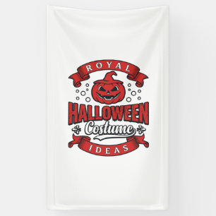 Oude Halloween Kostuum Ideeën Vector Design_1 Spandoek