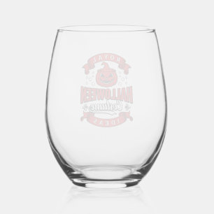 Oude Halloween Kostuum Ideeën Vector Design_1 Wijnglas Zonder Voet