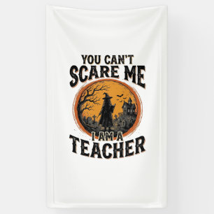 Oude Halloween Leraar Griezeld School T-shirt Ontw Spandoek