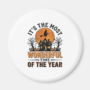 Oude Halloween Meest Wondere Tijd Shirt Ontwerp Magneet