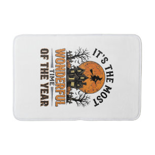 Oude Halloween meest wonderlijke tijd shirt ontwer Badmat