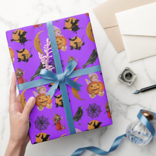 Oude Halloween-patroon Ambacht of Cadeau Cadeaupapier