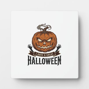 Oude Halloween Pompoen Gotisch Shirt Ontwerp_1 Fotoplaat