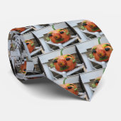 Oude Halloween Pompoen Stropdas (Opgerold)