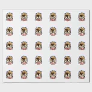 Oude Halloween Ruiter Bezemvrije Griezige Kunst_1 Cadeaupapier