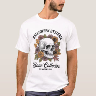 Oude Halloween Schedel Bot Collector Shirt Ontwerp