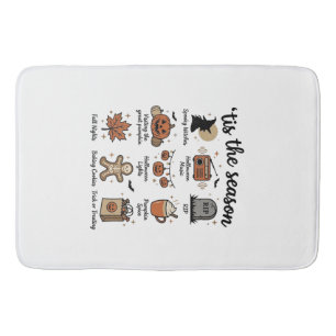 Oude Halloween Seizoen Checklist Shirt Ontwerp_1 Badmat