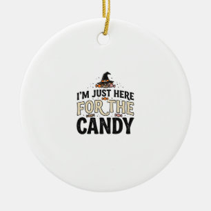 Oude Halloween Snoep Heksenhoed Shirt Ontwerp_1 Keramisch Ornament