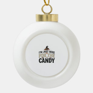 Oude Halloween Snoep Heksenhoed Shirt Ontwerp_1 Keramische Bal Ornament