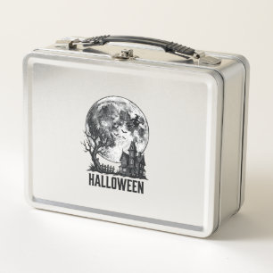 Oude Halloween Spoken Huis Maan Shirt Ontwerp_