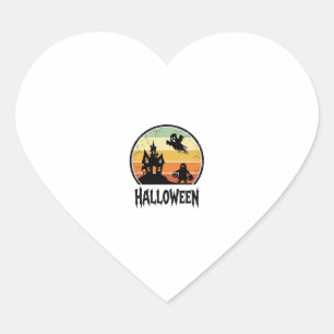 Oude Halloween Spoken Huis Zonsondergang Shirt Ont Hart Sticker